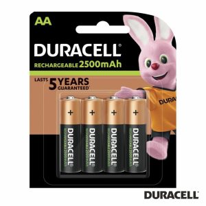 Pilha Ultra Recarregável AA 1.2V 2500mA 4X DURACELL - (DHR6-A2500)