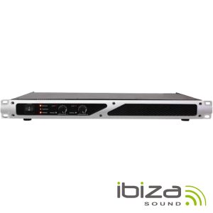 Amplificador Áudio 19" 2x250W IBIZA - (DIGI-AMP300)