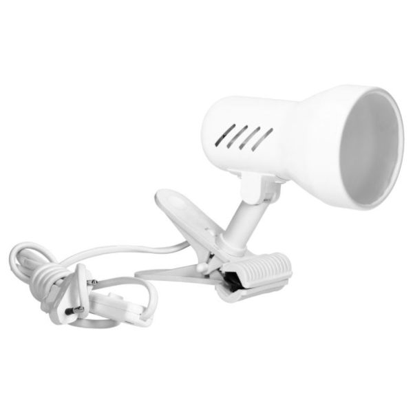 Candeeiro Secretária 1xE27 40W C/ Mola Branco VIRONE - (DL-10/W)