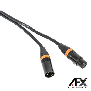 Cabo DMX XLR 3p Macho / XLR 3p Fêmea 3m AFXLIGHT - (DMX-XLRF-XLRM-3)