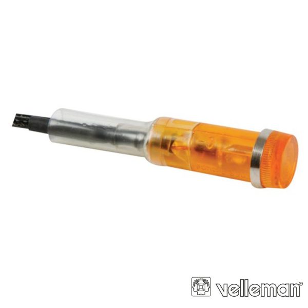 Luz Piloto Redondo Laranja 9mm 220V VELLEMAN - (DRDF220A)