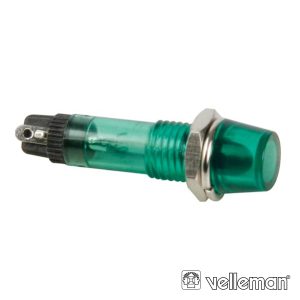 Luz Piloto Redondo Verde 8mm 220v VELLEMAN - (DRDF220VL)