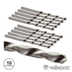 Conjunto De 10 Brocas 0.6mm VELLEMAN - (DRILL06N)