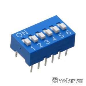 Interruptor Dip 6 Posições VELLEMAN - (DS-6)