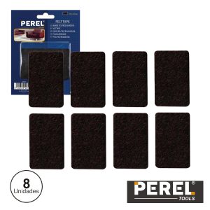 Autocolantes Feltro Rectângulares 30x48mm 8x Perel - (DTF6)