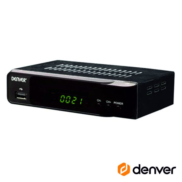 Receptor Satélite 1080p Dvb-S2 C/ USB E Comando DENVER - (DVBS-206HD)