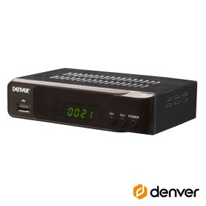 Receptor Satélite 1080p Dvb-S2 C/ USB E Comando DENVER - (DVBS-207HD)