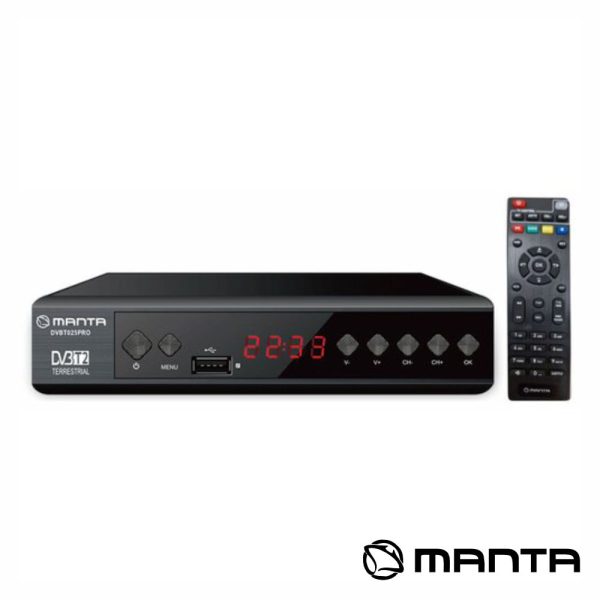 Receptor TDT Full HD 1080p DVB-T2 MANTA - (DVBT025PRO)