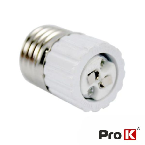 Casquilho Adaptador De E27 P/ MR16 PROK - (E27-MR16)