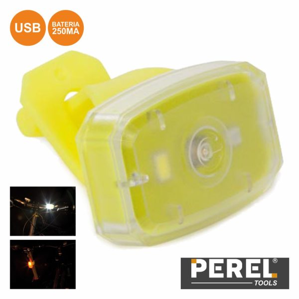 Luz LED P/ Bicicleta E Desporto USB Bat Perel - (EBL17)