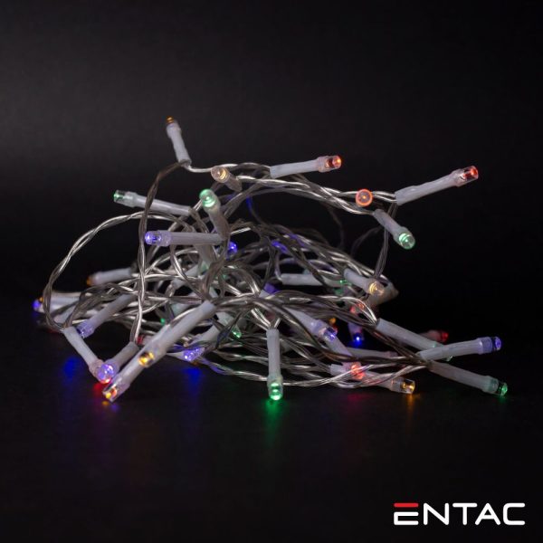 Luzes de Natal 20 LED Multicor a pilhas 2m ENTAC - (ECL-20MC)