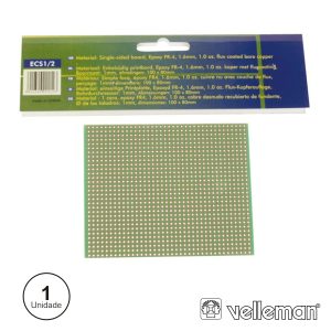 Placa Circuito Impresso Perfurada Em Pontos 100x80mm - (ECS1/2)