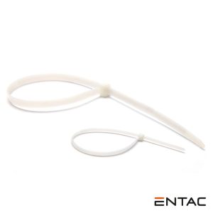 Conjunto 50 Abraçadeiras Nylon 3.6x100mm Branco ENTAC - (ECT-3.6-100-W)