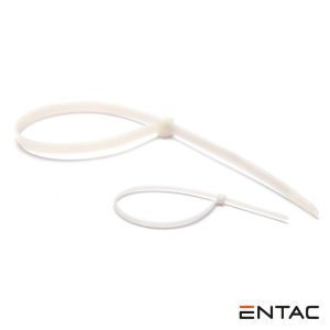 Conjunto 50 Abraçadeiras Nylon 4.8x300mm Branco ENTAC - (ECT-4.8-300-W)