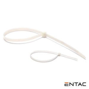 Conjunto 50 Abraçadeiras Nylon 7.6x370mm Branco ENTAC - (ECT-7.6-370-W)