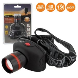 Lanterna De Cabeça 1 LED 60lm Zoom - (EOT002)