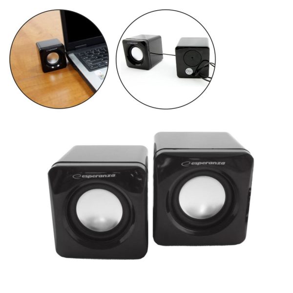 Conjunto 2 Colunas Pc 2.0 2x3W USB - (EP111)