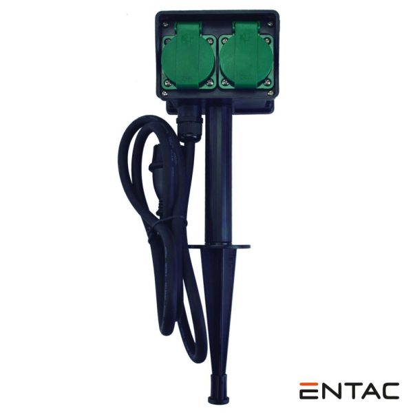 Extensão Elétrica 2x Schuko IP44 Exterior 1.5m - (ESE1.5G2-5-IP44S)