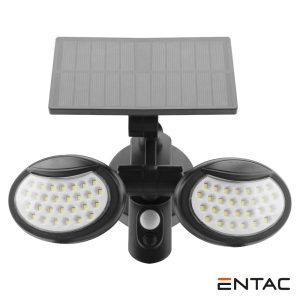 Candeeiro Exterior 10W C/ Sensor PIR Painel Solar ENTAC - (ESL2H-SMD)