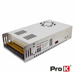 Fonte de Alimentação Industrial 12V 500W 41.6A PROK - (FAI12V-42A(N))