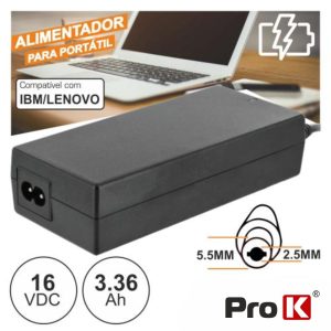 Alimentador P/ Lenovo 16v 3.36a 55W 5.5x2.5mm PROK - (FAS16V3.36A)