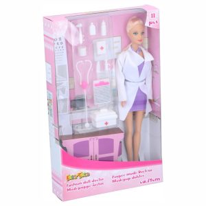 Boneca Fashion Doll Doctor 29cm C/ 10 Acessórios - (FASHION-DOLL)