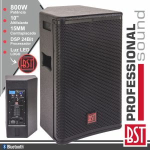 Coluna Amplificada Pro 10" 800W 4 Modos BT BST - (FIRST-SA10DSP2)