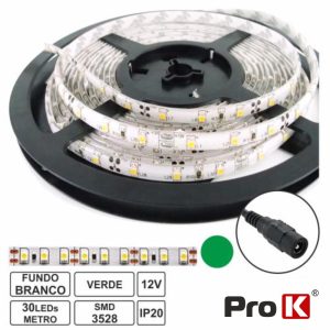 Fita 150 LEDS 3528 Verde 12V 5m PROK - (FL10G)