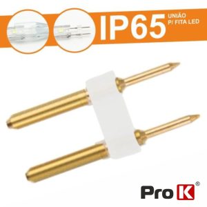 União Plástico P/ Fita LEDS 2p Monocor IP65 PROK - (FL50/PI)