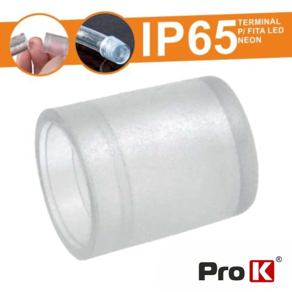 Terminal Borracha P/ Fita LEDS Neon IP65 PROK - (FLN51/CF)