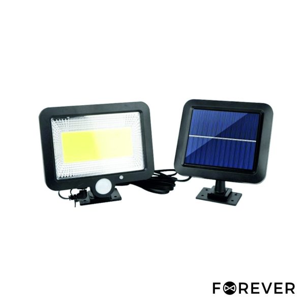 Candeeiro Exterior 8W 600lm 6000K C/ Sensor PIR Painel Solar - (FLS-06)