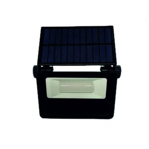 Aplique LED C/ Painel Solar 13W IP54 3000-6500K 1600lm Preto - (FPLE13CCT-S)