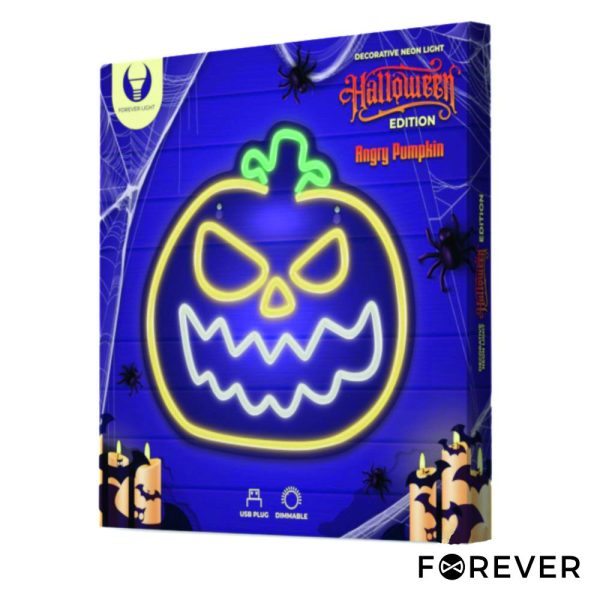 Luz LED Neon Em Forma de Abobora HALLOWEEN - (FPNE14)