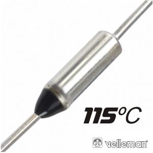 Fusível Térmico 115°c 250v VELLEMAN - (FT115)