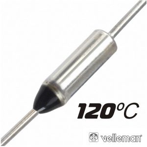 Fusível Térmico 120ºc 250v VELLEMAN - (FT120)