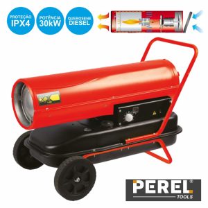 Aquecedor De Ar Gasóleo / Querosene 30kW 230V Ipx4 Perel - (FT130C)