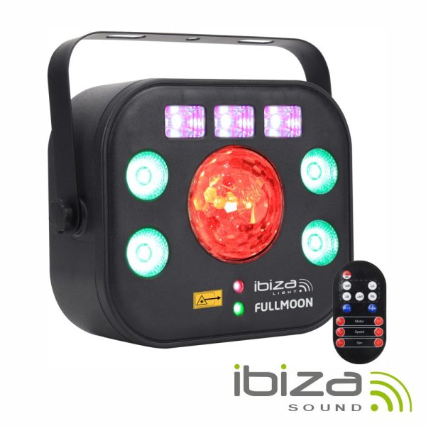 Projetor 5em1 Astro / Wash / UV / Laser / Strobe IBIZA - (FULLMOON)