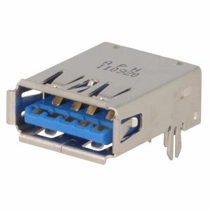 Ficha USB-A 3.0 Fêmea 90° P/ PCB - (FUSBAPCB-01)