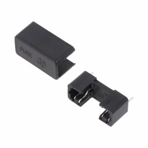 Suporte Fusíveis 5x20mm P/ Ci  C/ Proteção Plástica Preto - (FUSE/HL01)