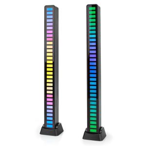 Conjunto 2 Barras LEDS RGB Gaming Recarregáveis 250mAh - (GALDP110BK)