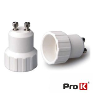 Casquilho Adaptador De GU10 P/ E14 PROK - (GU10-E14)