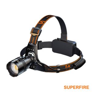 Lanterna de Cabeça 36W 2300lm IP44 Zoom SUPERFIRE - (HL31)