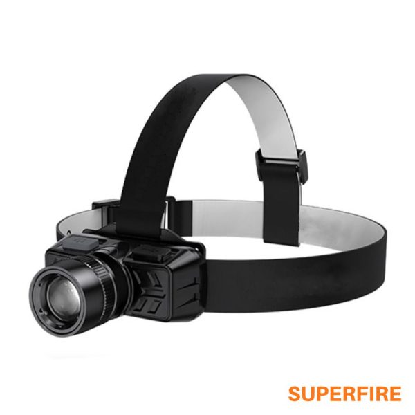 Lanterna de Cabeça 3W 150lm IP32 Zoom SUPERFIRE - (HL50)