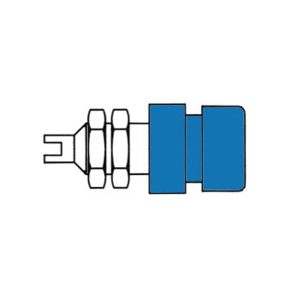 Ficha Isolada 4mm / Azul (Bil20) - (HM2421)