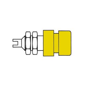 Ficha Isolada 4mm / Amarela (Bil20) - (HM2431)