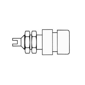 Ficha Isolada 4mm / Branca (Bil20) - (HM2471)