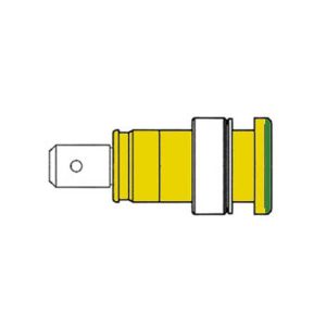 Ficha De Segurança Isolada 4mm Amarela/Verde (Seb 2620-F6