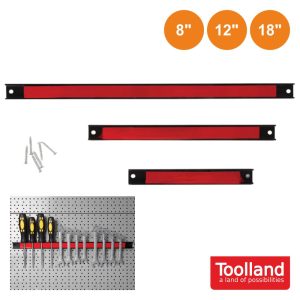 Conjunto 3 Barras Magnética P/ Ferramentas 8/12/18" TOOLLAND - (HPUTSET)