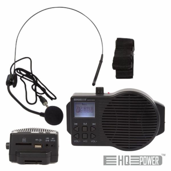 Sistema Pa Portátil 5W USB/SD/FM/Bat C/ Mic HQ POWER - (HQPA10002)