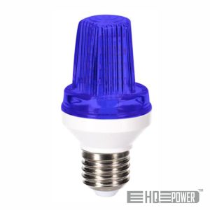 Lâmpada Estroboscópica E27 LED 3W Azul HQ POWER - (HQPL11027)